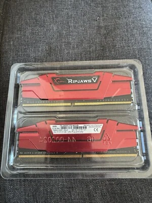 2 sticks Desktop Computer Memory DDR4-2400 4Gx2 CL17 G.SKILL RipJaws - Image 1 of 2