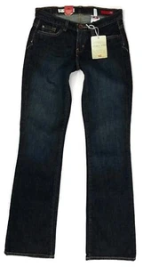 X2 Curvy Boot Cut Jeans Womens 31 0 Dark Blue Indigo Low Rise Stretch Denim NWT - Picture 1 of 12