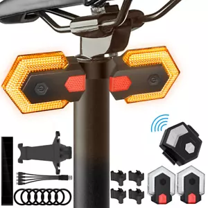 Fahrradlicht Blinker vorne hinten Smart Fernbedienung Wireless Radfahren LED Rücklicht - Bild 1 von 8