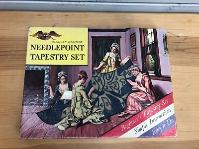 Vintage - Needlepoint Tapestry Set - by American Heritage - 1961 - NOS - Image 1 of 4