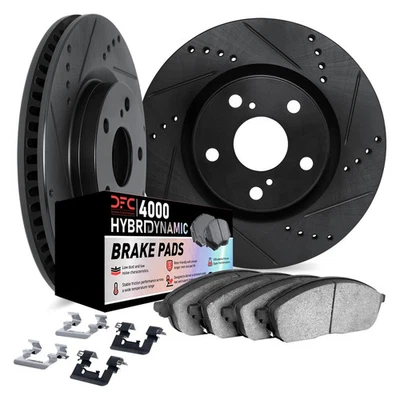 For Jaguar XF 09-15 Brake Kit DFC Drilled & Slotted Rear Brake Kit w 4000 - Image 1 of 3