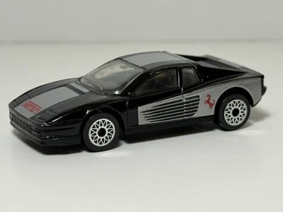 Matchbox Superfast SF-24 1985 Ferrari Testarossa Black/Silver Two-Tone 1:59 EX+ - Image 1 of 4