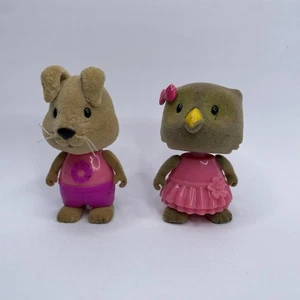 Lil Woodzeez Bobbleez Series 3 Buttons Bunny & Owl Figures - Picture 1 of 7