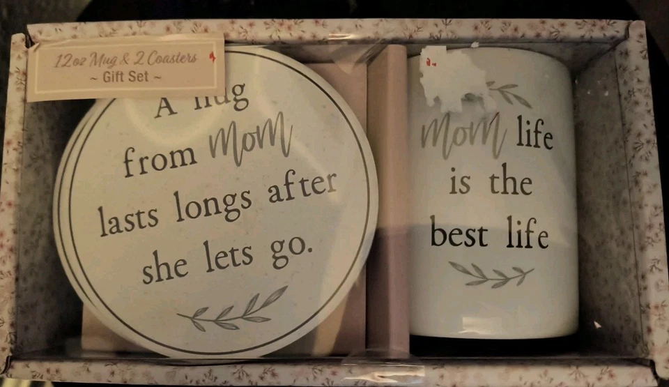 Juego de regalo para mamá taza y 2 posavasos de 12 oz Foto 1 de 1