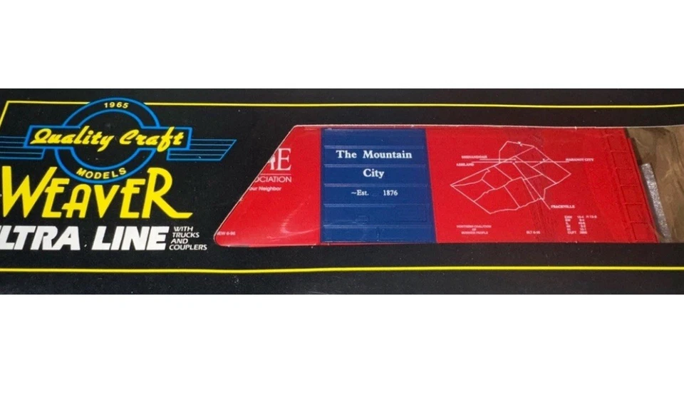 WEAVER 3-RAIL FRACKVILLE, PENNSYLVANIA PS-1 40’ BOX CAR! O SCALE MAP SCHUYLKILL - Image 1 of 1