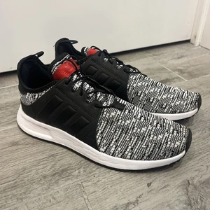 Adidas Originals X_PLR Shoes Mens Size 7 Knit Sneakers Slip On Black White - Picture 1 of 10