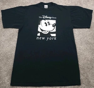 Vintage Mickey Mouse T Shirt Mens Large Black New York Disney Store Made In USA - Picture 1 of 19