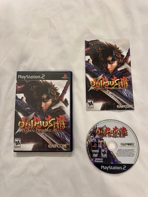 Onimusha: Dawn of Dreams (Sony PlayStation 2, 2006) в коробке с руководством протестировано/работает - Изображение 1 из 2