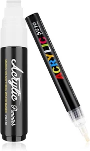 2 Pcs White Marker Pen, Chalk Marker for Blackboard, Permanent Acrylic Marker/UK - Picture 1 of 7