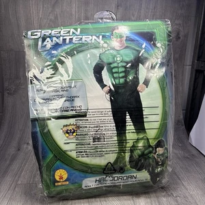 Linterna Verde Hal Jordan XL Hombres Adulto Disfraz Músculo Pecho Mono Máscara - Imagen 1 de 13