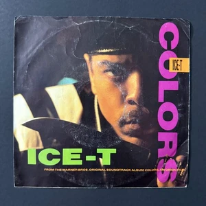 ICE-T Colors Soundtrack Vinyl Record Picture Sleeve 45 RPM Sire Records 7" RAP - Picture 1 of 2
