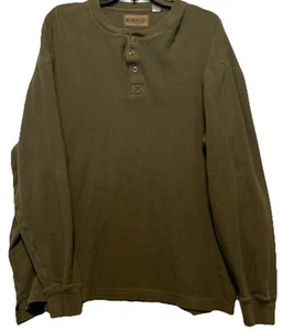 Magellan Outdoors Men’s Henley Shirt Long Sleeve Classic Fit size XL Moss Green - Picture 1 of 10