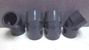 LOT OF 4 LASCO 1-1/2" 45 DEGREE ELBOWS SCH 80 NEW SCH80 - Picture 1 of 1