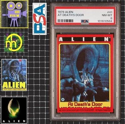 1979 Topps Alien - 41 At Death's Door - PSA 8 NM-MT - Image 1 of 4