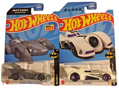 Hot Wheels~BATMAN ~2023~ Batman Forever & The Flash ~BATMOBILE~1:64~Lote de 2~Nuevo Foto 1 de 4