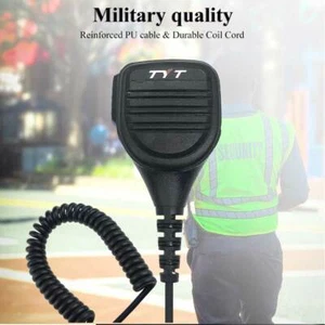 Altoparlante radio microfono microfono PTT per TYT MD-UV380 MD-390 Baofeng Kenwood - Foto 1 di 7