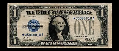 ⭐️$1 1928-B Silver Certificate STAR Blue Seal Free Shipping #124 - Image 1 of 2
