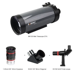 SVBONY MK105 Telescope SV221 Diagonal Finderscope SPL Eyepiece Planetary View - Picture 1 of 21