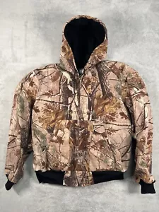 Cappotto/giacca vintage Carhartt uomo grande J220 CAP mimetico Realtree con cappuccio - Foto 1 di 15