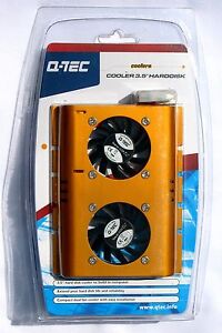 HIGH QUALITY DUAL FAN COOLER & ALUMINIUM HEATSINK FOR 3.5" BAYS AND/OR HDD'S