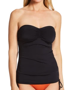 Pour Moi BLACK Santa Cruz Underwire Bandeau Bandini Top, US 32E, UK 32DD - Picture 1 of 4