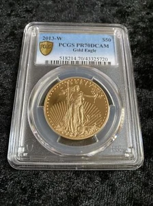 2013 PCGS PR70 Gold One Ounce Eagle $50 PR-70 - Picture 1 of 2
