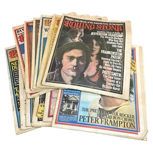 Vintage 1976 ROLLING STONE MAGAZINE 12-Issue Job Lot Run Rock Music Magazines - Picture 1 of 24