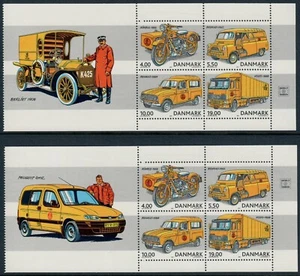 DENMARK. 2002. 77 Kr. Postal Vehicles. Booklet Panes. MNH (MH9 HB) - Picture 1 of 1