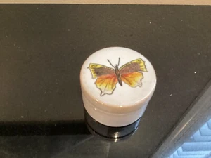 2 Piece Ceramic Pottery butterfly container - Picture 1 of 4