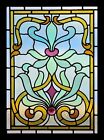 Antique Stained Glass Window AMAZING VICTORIAN Vitrail 