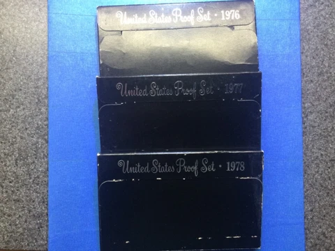 1976, 1977 & 1978 S US Proof Mint Sets Clad 6 Coin Sets Cover