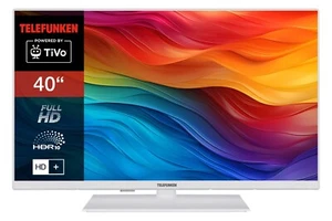 Telefunken 40 Zoll Fernseher Smart TV Full HD HDR Triple-Tuner 6 Monate HD+ wei? - Bild 1 von 7