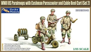 Gecko Models 1/35 35GM0042 US Paratroops with Cushman Parascooter and Cable - Picture 1 of 1