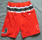 Men's ADIDAS Miami Hurricanes Basketball Shorts Orange Boy's Size XL/TG