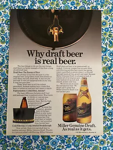 Vintage 1987 Miller Genuine Draft Beer Print Ad - Picture 1 of 7