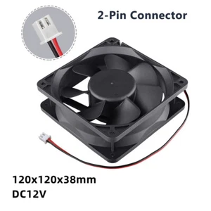 12cm 12038 DC 12V 24V dual ball bearing high air volume server cooling fan 2 pin - Picture 1 of 10