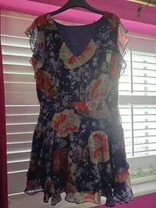 Guess Mini Dress Size M Navy Blue - Picture 1 of 5