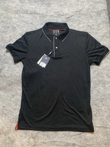 Psycho Bunny Mens Bryce Performance Pique Polo Black Size 3- XS NEW NWT - Picture 1 of 14
