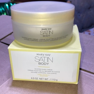 MARY KAY SATIN BODY~FRESH WATERLILY~WHIPPED SHEA CREME~LOTION~LIMITED EDITION! - Image 1 of 4
