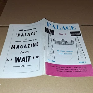 #7(FEB 1969) CTYSTAL PALCE SUPPORTERS CLUB MAGAZINE/HANDBOOK(20 PAGES MINT) - Picture 1 of 2