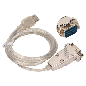 USB To Serial Adapter Industrial Grade Metal Shell USB Serial 9 Pin RS‑232 S NEW - Afbeelding 1 van 12