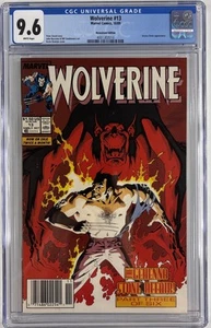 Wolverine #13 CGC 9.6 NM+ 1989 Newsstand Edition White Pages Peter David - Picture 1 of 2