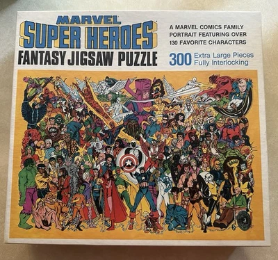 Винтаж 1983 Marvel Super Heroes 300 шт. фэнтезийная головоломка - Изображение 1 из 4