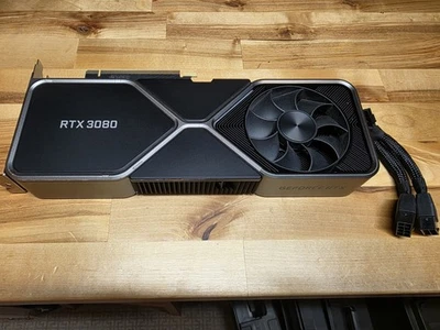 Tarjeta de gráficos NVIDIA GeForce RTX 3080 Founders Edition 10 GB GDDR6X Foto 1 de 3