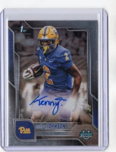 2025 Bowman Chrome U University Kenny Johnson AUTO AUTOGRAPH RC PITT - Picture 1 of 1