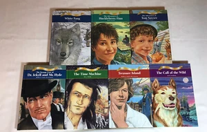 Lot 7 Dalmatian Press Illustrated and Adapted Books:White Fang, Tom Sawyer, etc. - Imagen 1 de 3