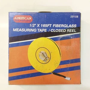 1/2 inch X 165 FT FIBERGLASS MEASURING TAPE / CLOSE REEL 20108 - Picture 1 of 5
