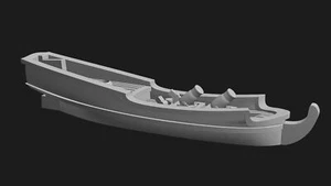 1/1200th OT Ketch (USS Intrepid) (4 Guns) - Picture 1 of 1