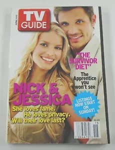 TV Guide magazine JESSICA SIMPSON COVER Nick Lachey Apprentice Apr 11 2004 issue - Imagen 1 de 3