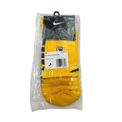 Golden State Warriors Authentic Socks Unisex 2XL Yellow Nike NBA Sport PSK649729 - Image 1 of 4